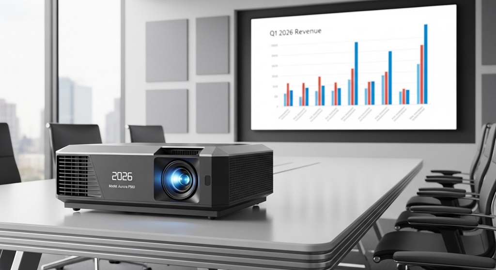 budget office projector used for professional business presentation