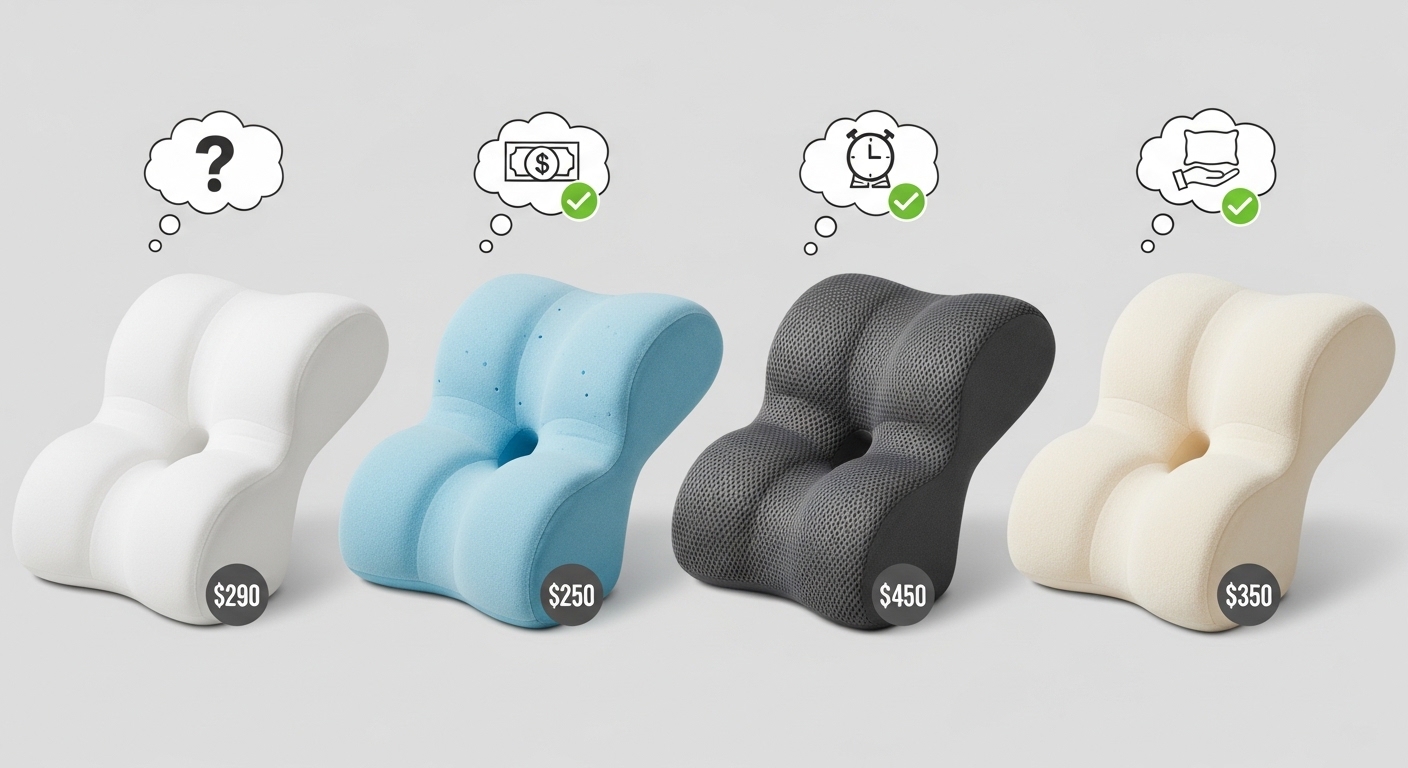 Side sleeper using orthopedic contour leg pillow correctly