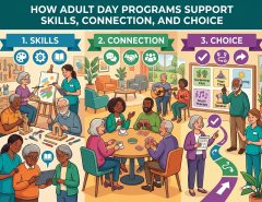 Discover how adult day programs empower individuals through skill-building, meaningful social connection, and personal choice to enhance everyday independence.