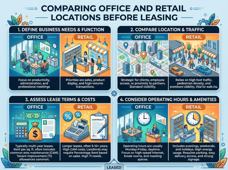 The Commercial Space Checklist: How to Compare Office and Retail Locations Before Signing a Lease