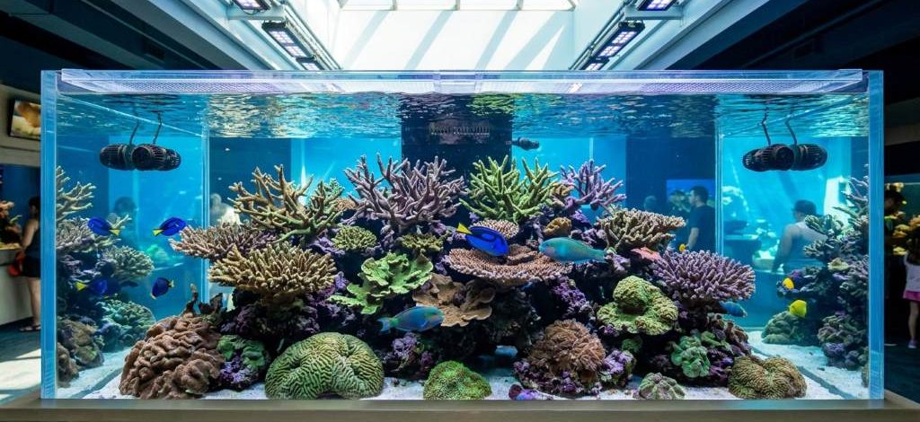 Coral bleaching on a Miami reef during warm ocean conditions