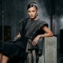 High-fashion editorial portrait of a model showcasing modern glamour and luxury makeup.